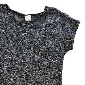 iLook Charcoal Grey Large Crocheted Sweater Size S